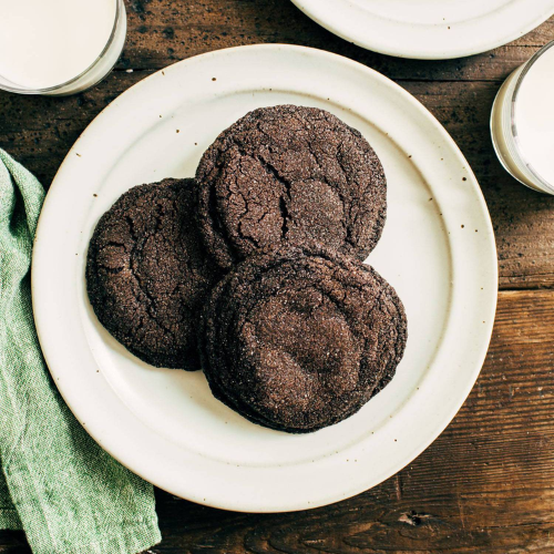 Flat Chocolate Cookies