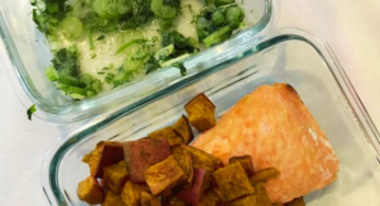 Lower Sulfur Salmon Sweet Potato Bowls