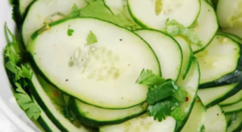 Dehydrated Cucumber Salad for Backpacking
