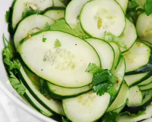 Dehydrated Cucumber Salad for Backpacking